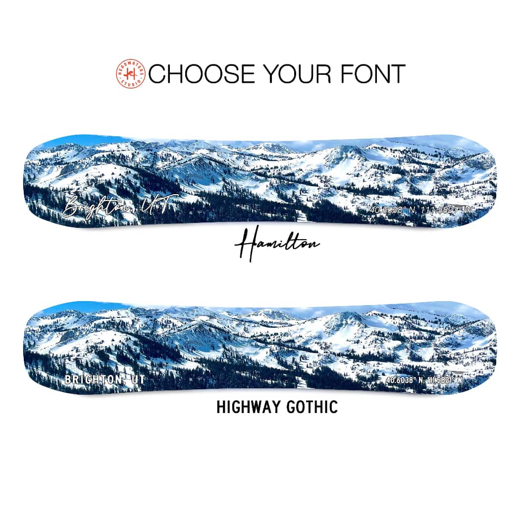 Brighton Utah Snowboard Art Print | Ski Decor – Headwaters Studio
