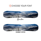 Jackson Hole Ski Print on Snowboard Art | Housewarming Gift | Snowboard Wall Décor | Ski Condo Décor