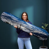 Jackson Hole Ski Print on Snowboard Art | Housewarming Gift | Snowboard Wall Décor | Ski Condo Décor