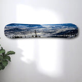 Jackson Hole Ski Print on Snowboard Art | Housewarming Gift | Snowboard Wall Décor | Ski Condo Décor