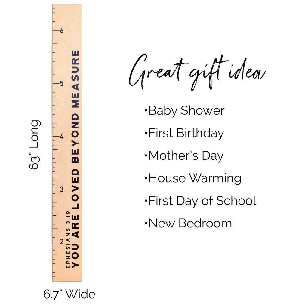 Two Piece Long Bible Verse Growth Chart Growth Chart Headwaters Studio 