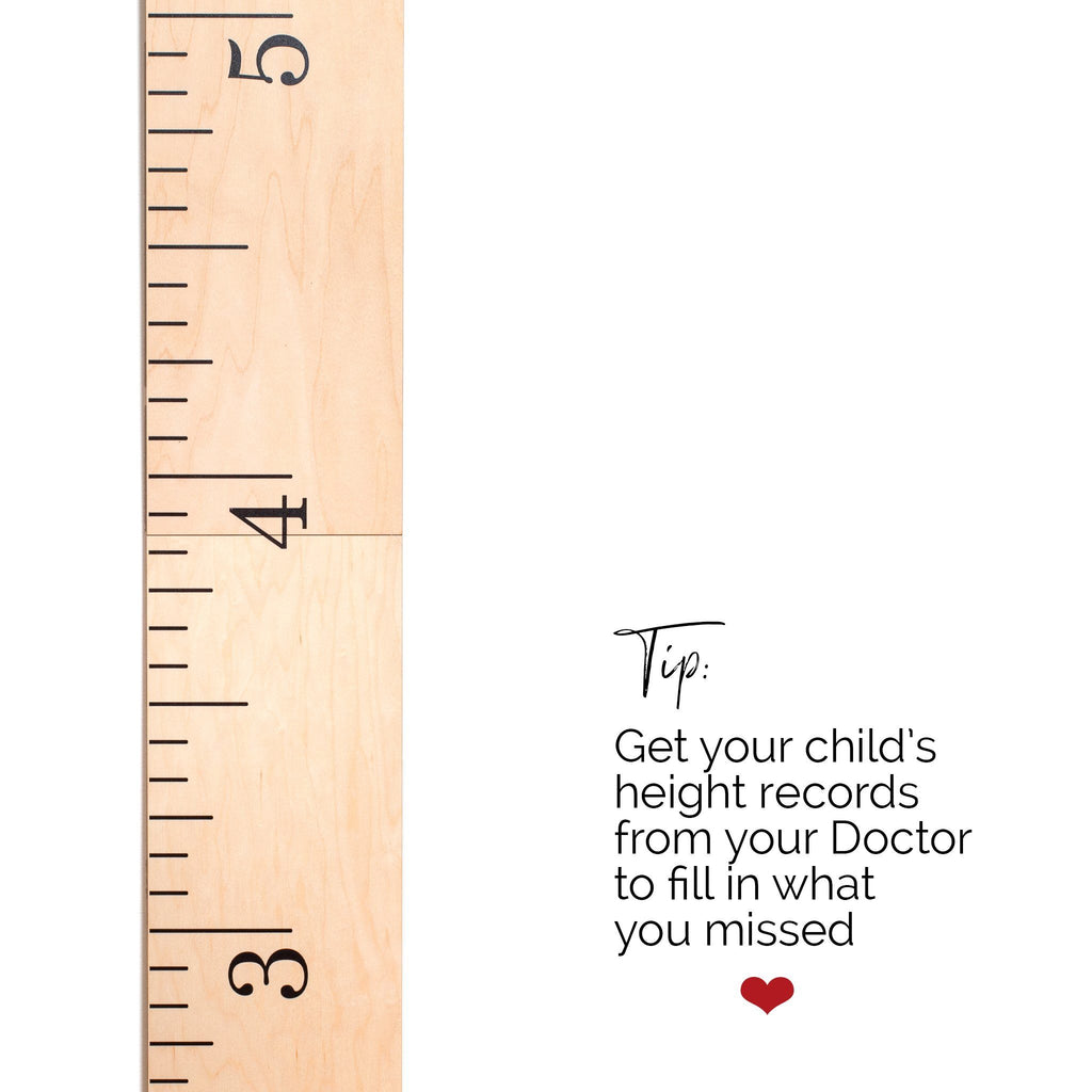 Simple Schoolhouse Ruler Growth Chart Headwaters Studio 
