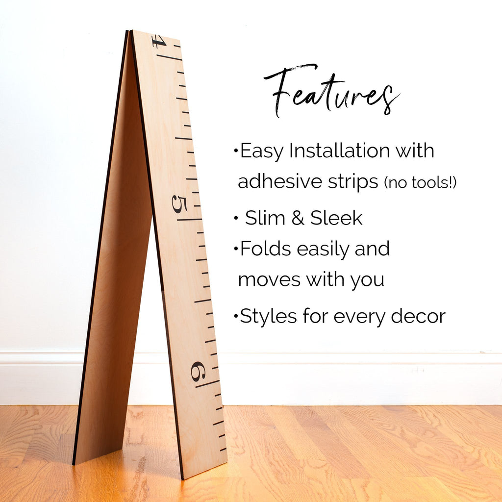 Simple Schoolhouse Ruler Growth Chart Headwaters Studio 