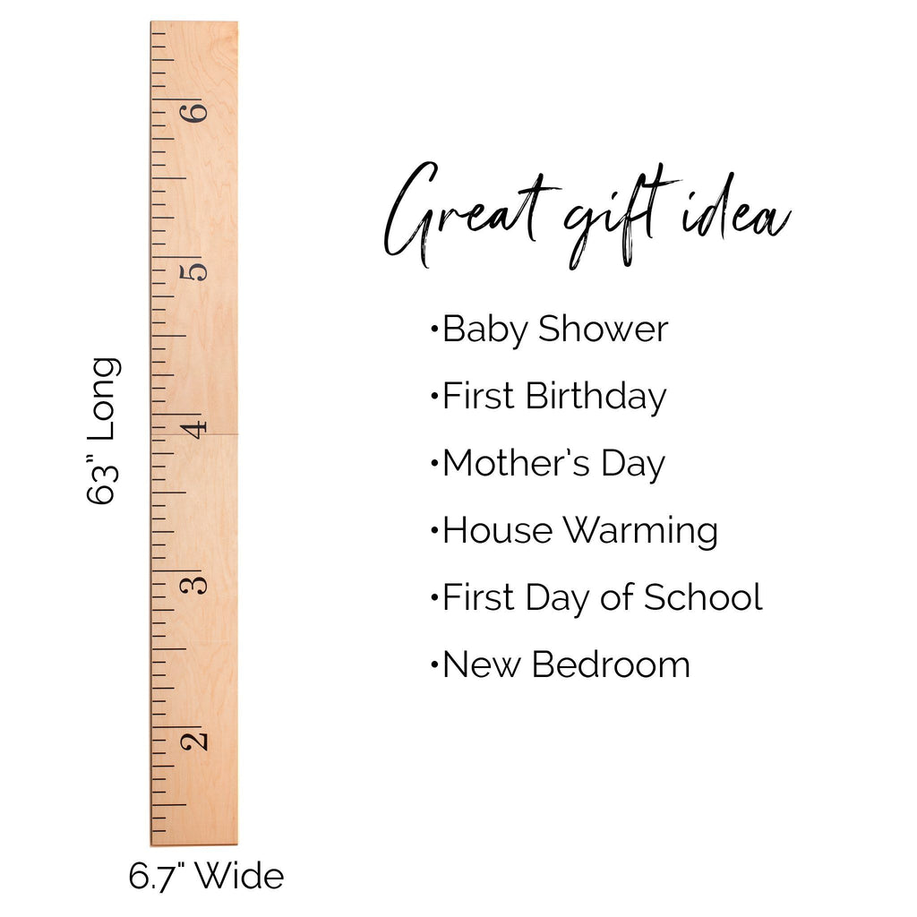 Simple Schoolhouse Ruler Growth Chart Headwaters Studio 