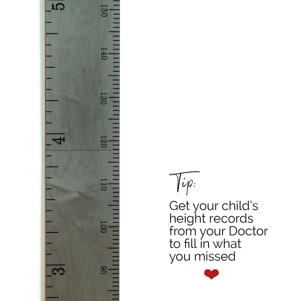 Two Piece Schoolhouse Ruler Growth Chart Headwaters Studio 