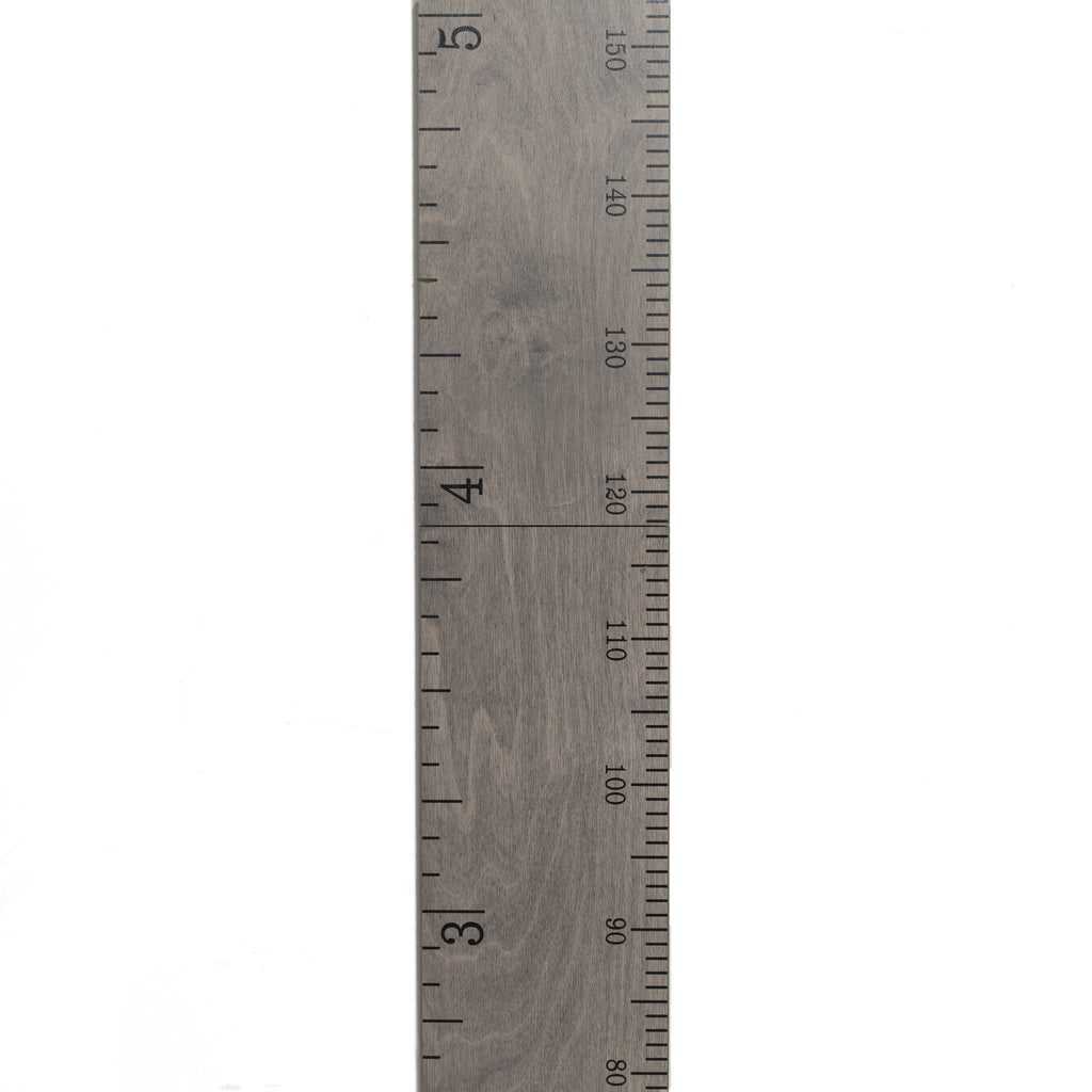 Grey Weathered Schoolhouse Ruler Growth Chart Headwaters Studio No 