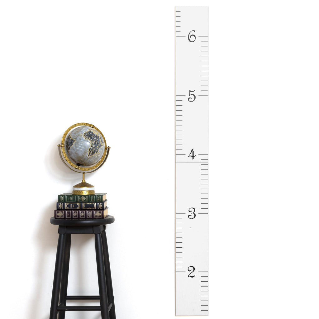 Headwaters Studio ORIGINAL Ruler Growth Chart Headwaters Studio White Washed No 