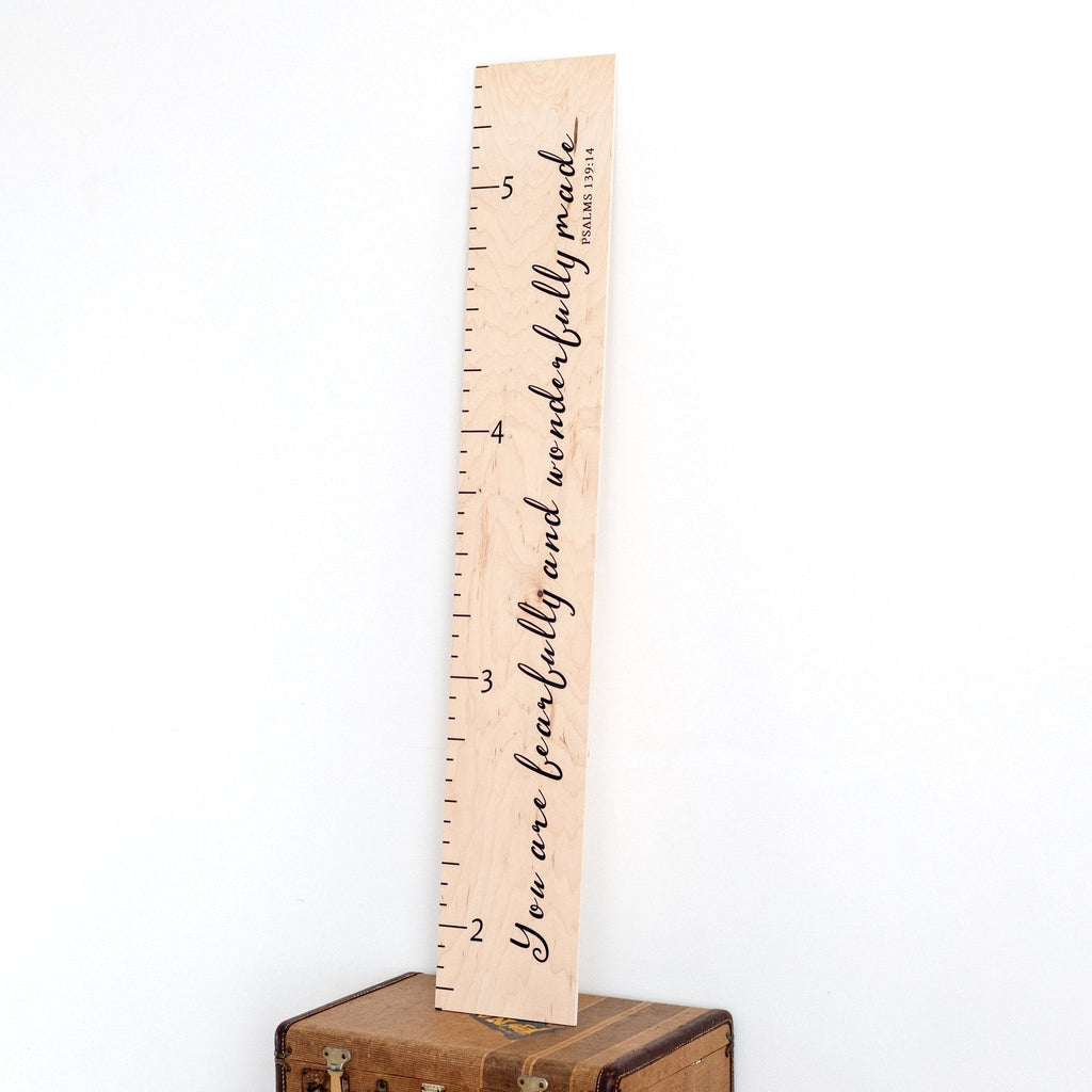 Scripture Growth Charts Growth Chart Headwaters Studio Fearfully and Wonderfully No 