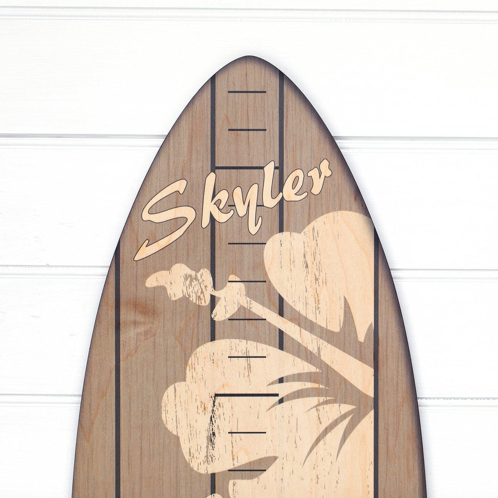 The Vintage Primaries Collection - Surfboard Growth Charts Headwaters Studio Gray Hibiscus Yes 