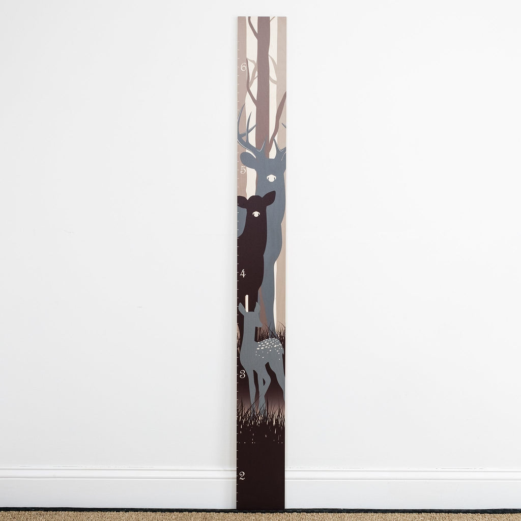 Deer Family Wood Growth Chart Growth Chart Headwaters Studio 