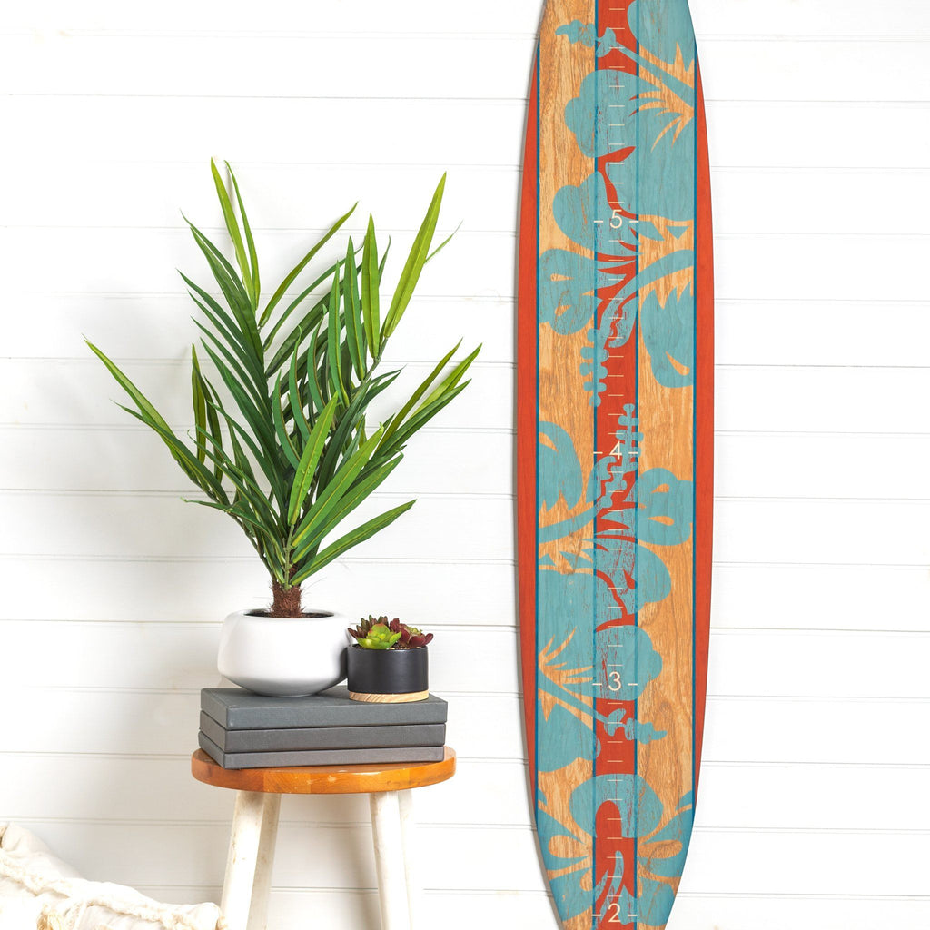 The Island Collection - Orange Blue Hibiscus Headwaters Studio 