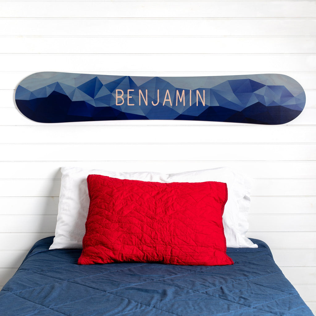 Personalized Snowboard Sign Headwaters Studio 