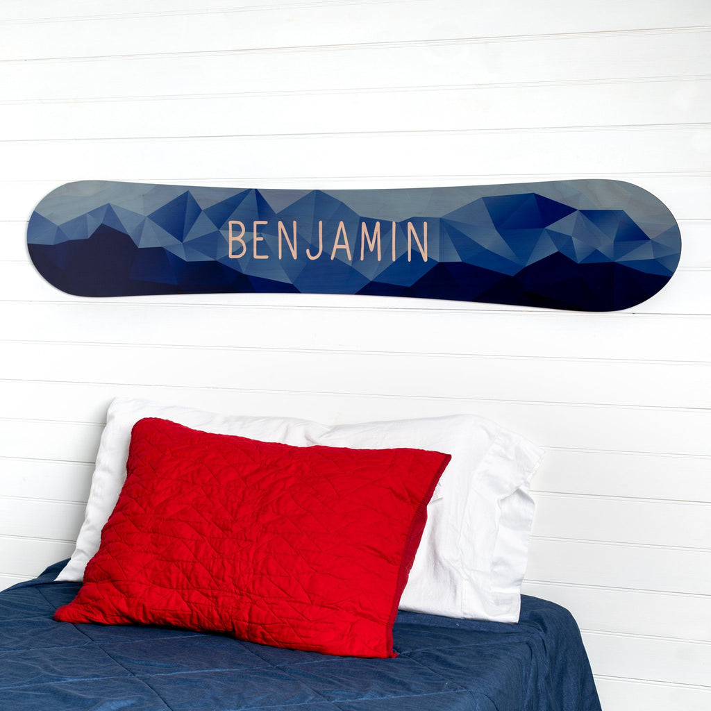 Personalized Snowboard Sign Headwaters Studio 