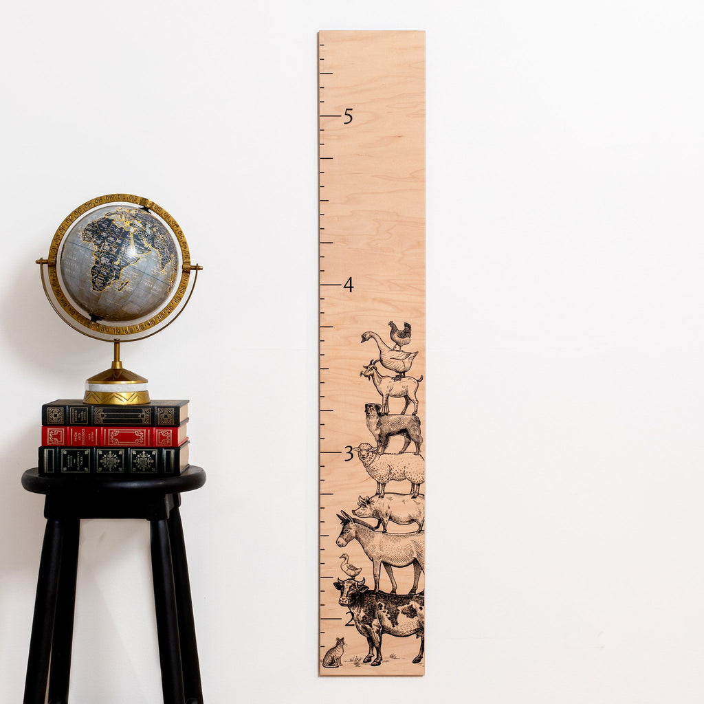On The Farm Growth Chart Growth Chart Headwaters Studio 