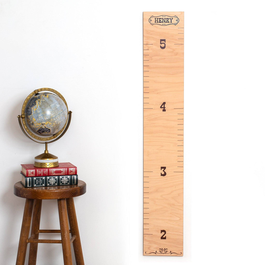 Western Wooden Growth Chart Growth Chart Headwaters Studio Yes 