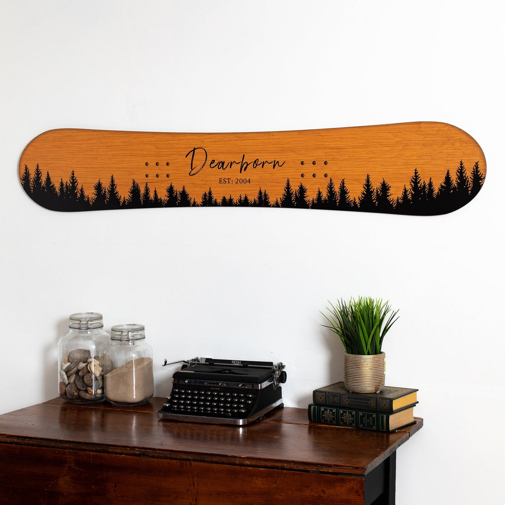 Tree Family Established Snowboard Sign Headwaters Studio 