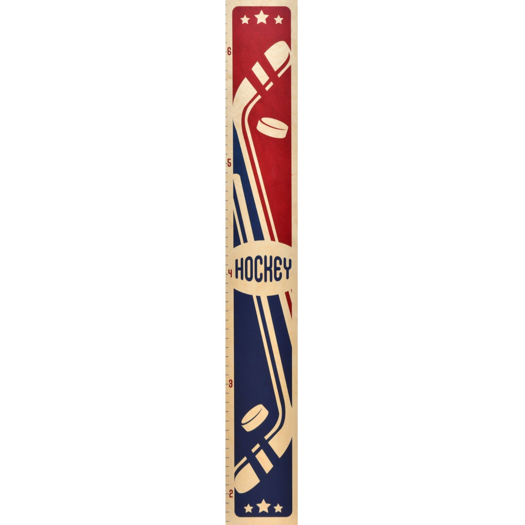 Hockey Growth Chart Growth Chart Headwaters Studio Red/Blue No 
