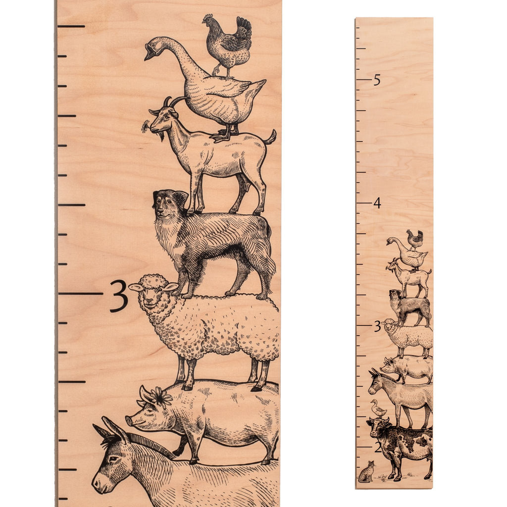 On The Farm Growth Chart Growth Chart Headwaters Studio 