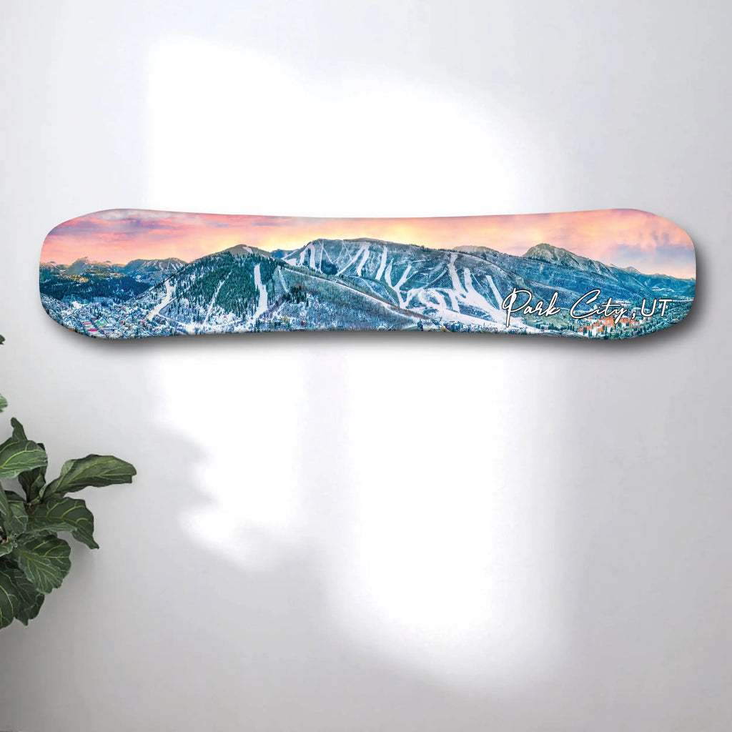 Snowboard Art Print on Wood | Headwaters-Studio