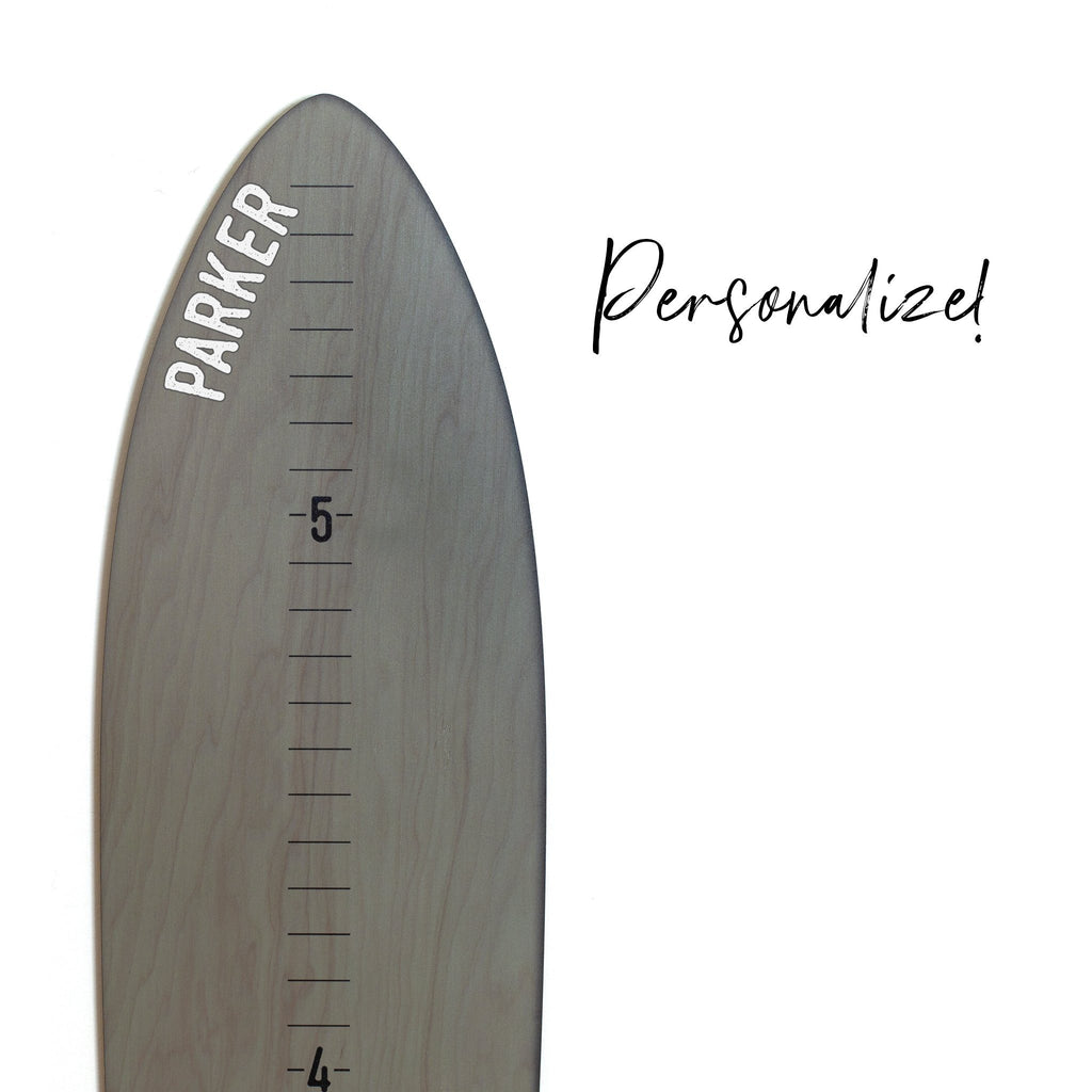 Surfboard Growth Charts - The Vintage Brights Collection Headwaters Studio Gray Dipped Yes 