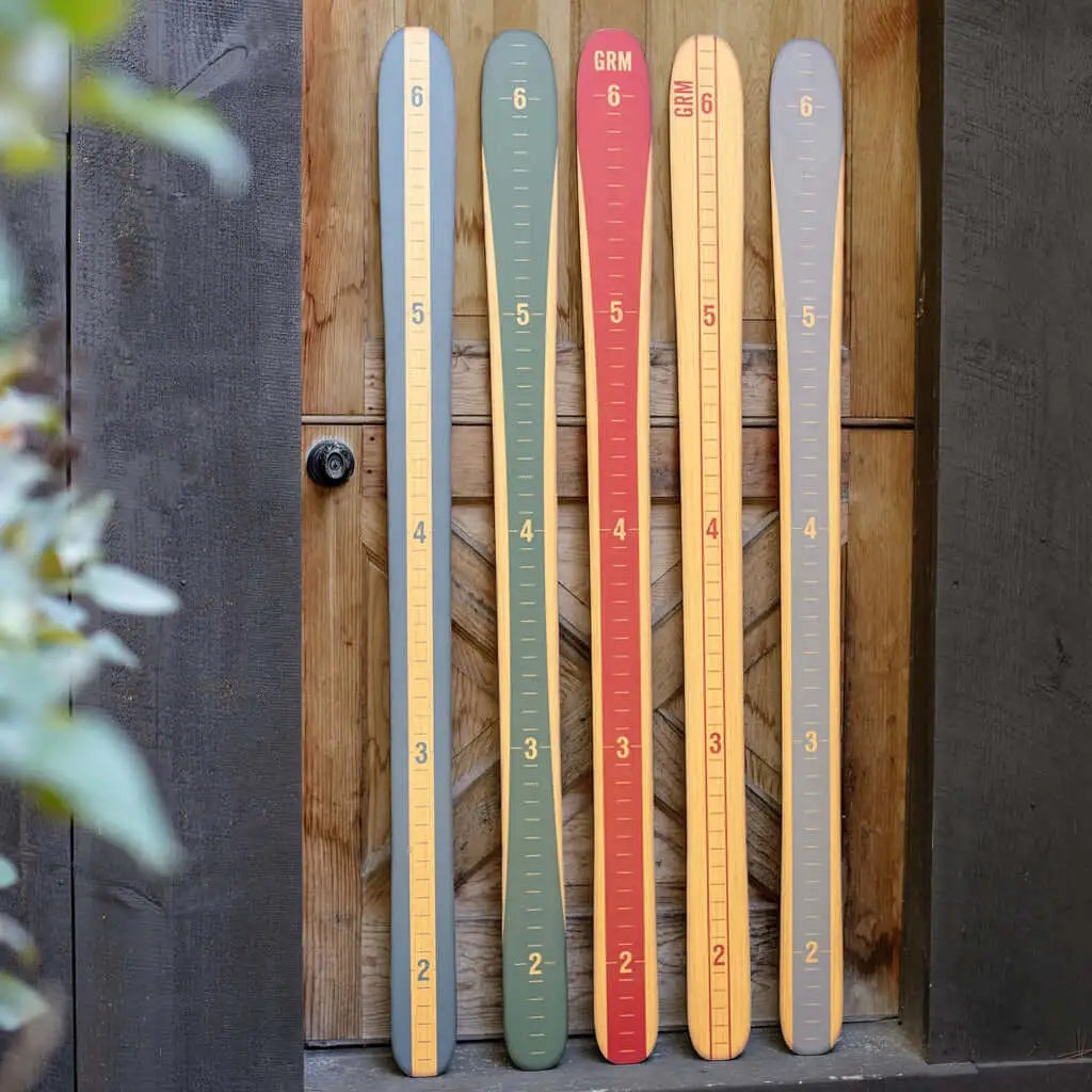 Ski Growth Chart -Modern Vintage Ski Art