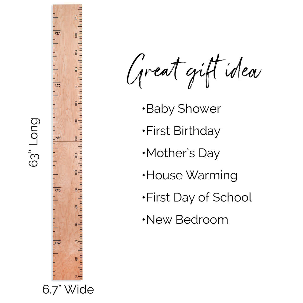 Two Piece Schoolhouse Ruler Growth Chart Headwaters Studio 