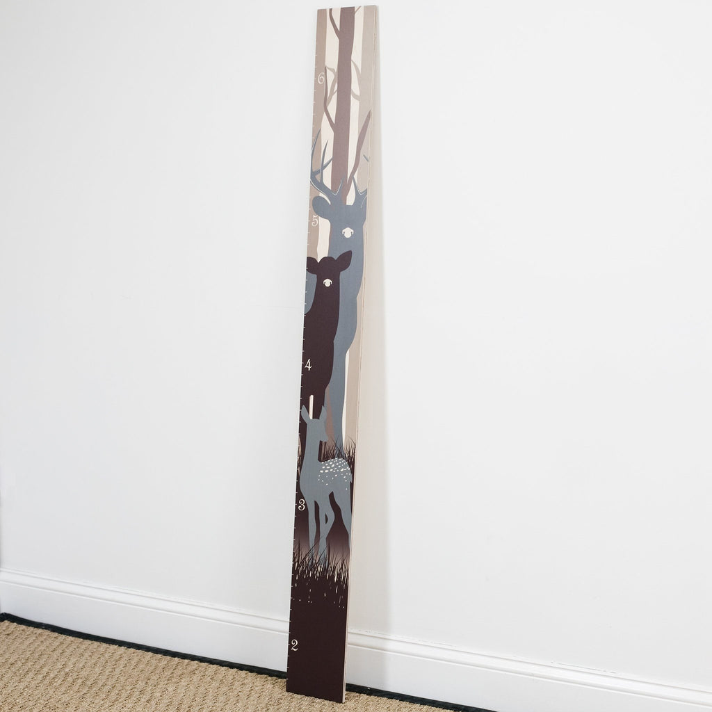 Deer Family Wood Growth Chart Growth Chart Headwaters Studio 