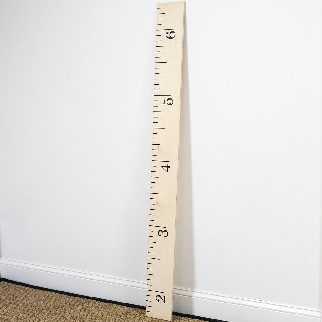 Simple Wood Ruler Growth Chart / Wood Height Chart / Nursery / Baby Shower Gift / Scandinavian Nursery / Kids Room Decor / Modern / Natural Headwaters Studio 