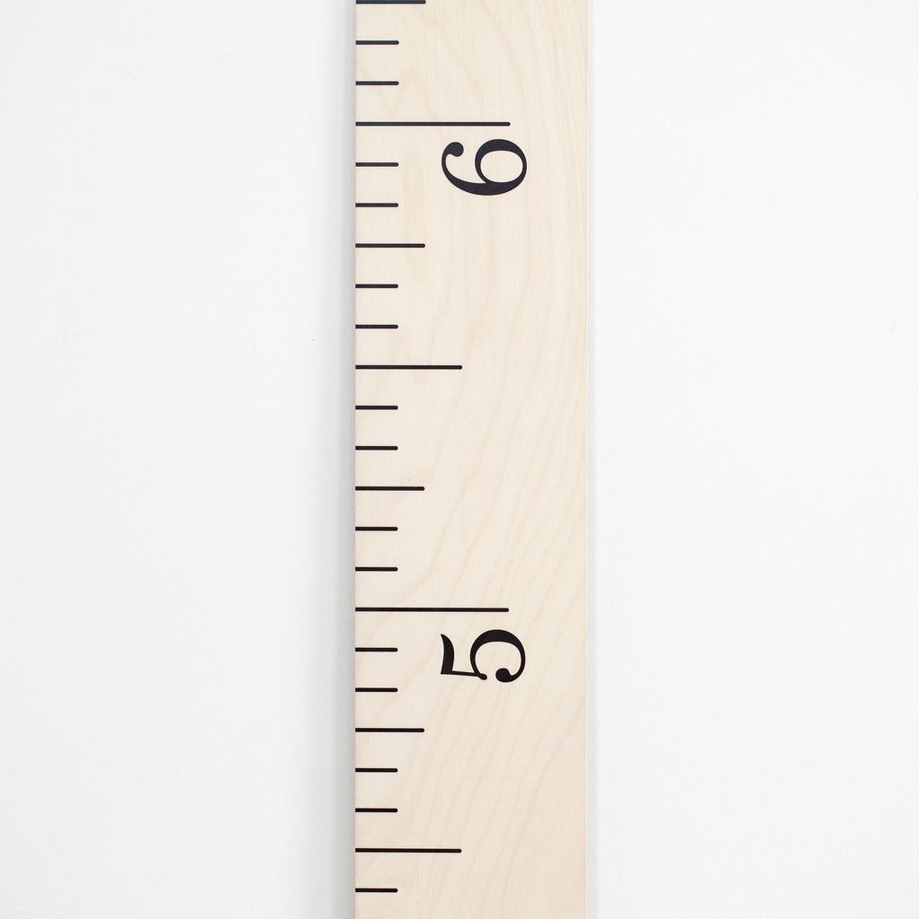 Simple Wood Ruler Growth Chart / Wood Height Chart / Nursery / Baby Shower Gift / Scandinavian Nursery / Kids Room Decor / Modern / Natural Headwaters Studio 