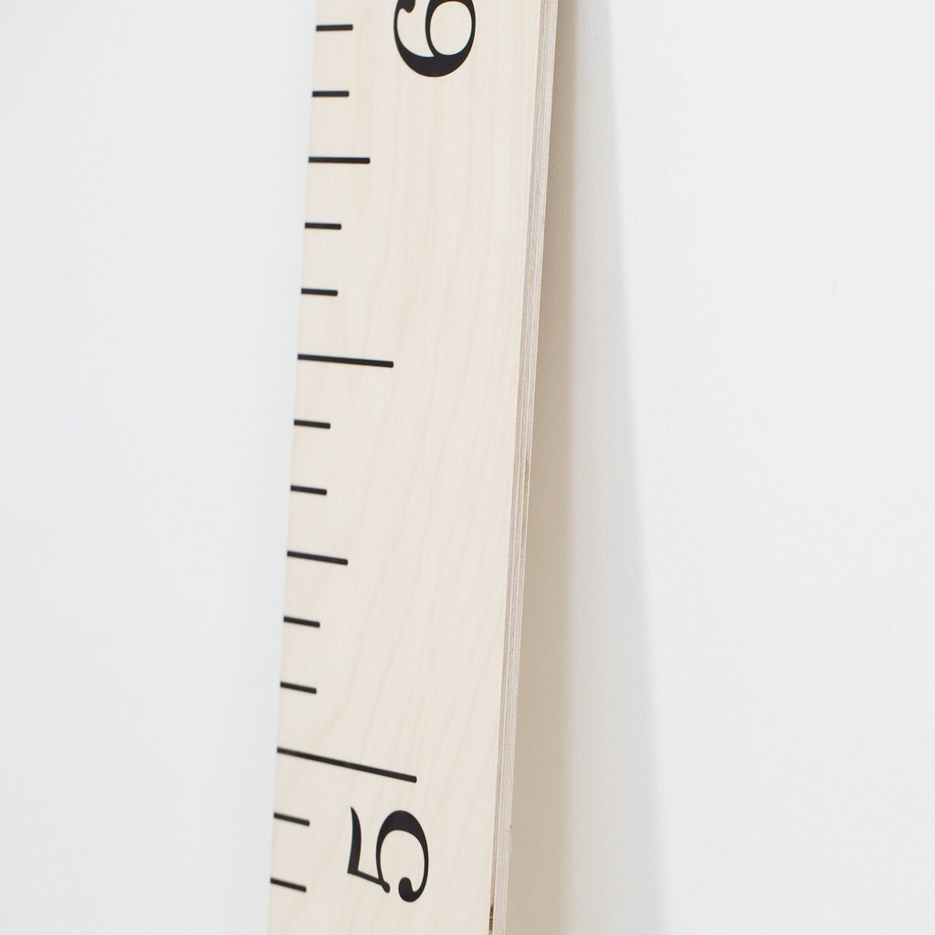 Simple Wood Ruler Growth Chart / Wood Height Chart / Nursery / Baby Shower Gift / Scandinavian Nursery / Kids Room Decor / Modern / Natural Headwaters Studio 