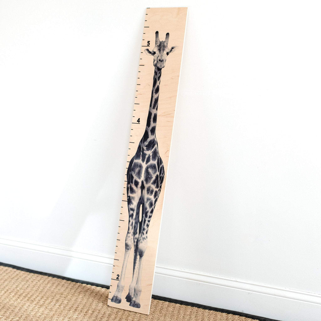 Giraffe Growth Chart | Giraffe Decor | Safari Room | Wood Growth Chart | Baby Shower Gift | Safari Animals Decor | Safari Baby Headwaters Studio 