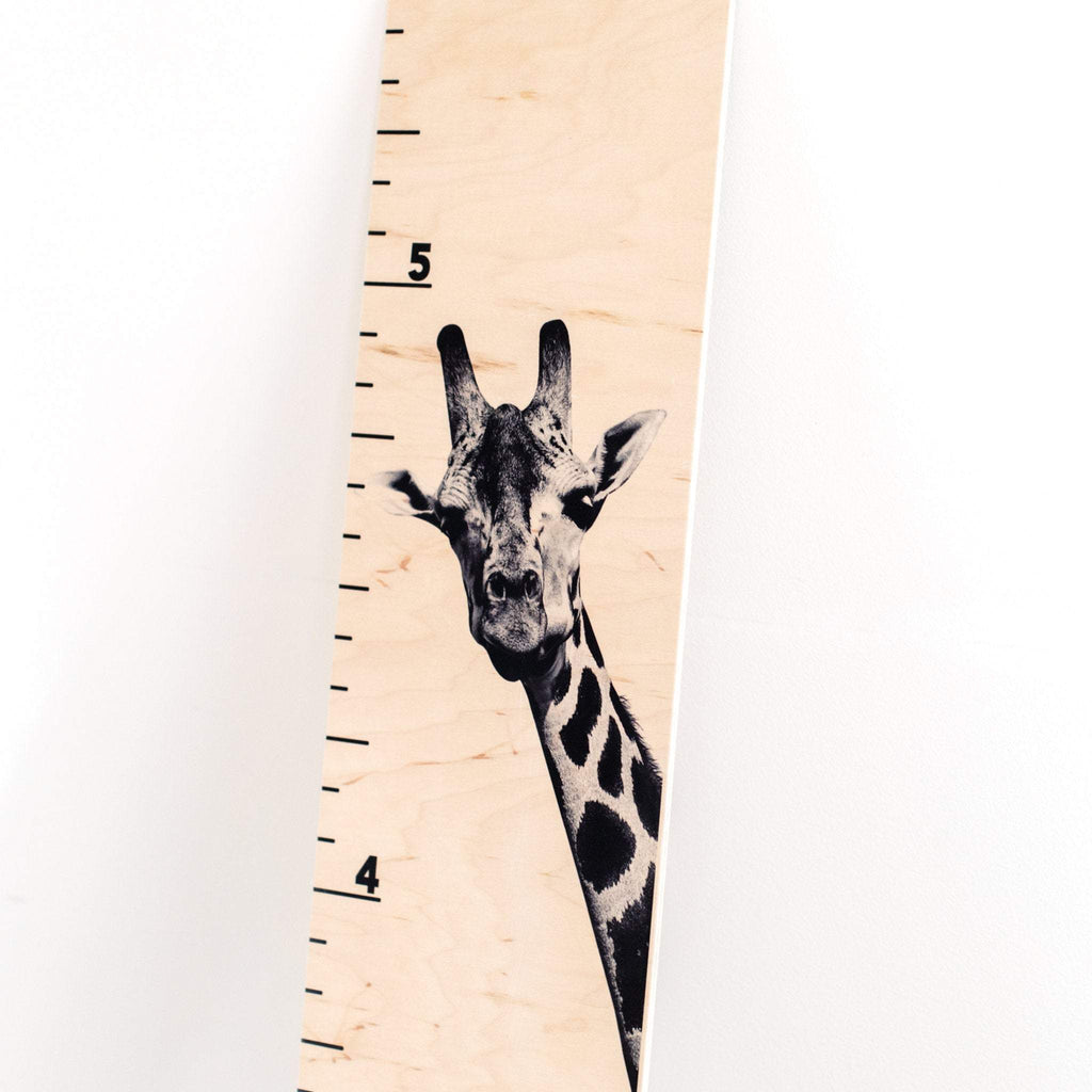 Giraffe Growth Chart | Giraffe Decor | Safari Room | Wood Growth Chart | Baby Shower Gift | Safari Animals Decor | Safari Baby Headwaters Studio 