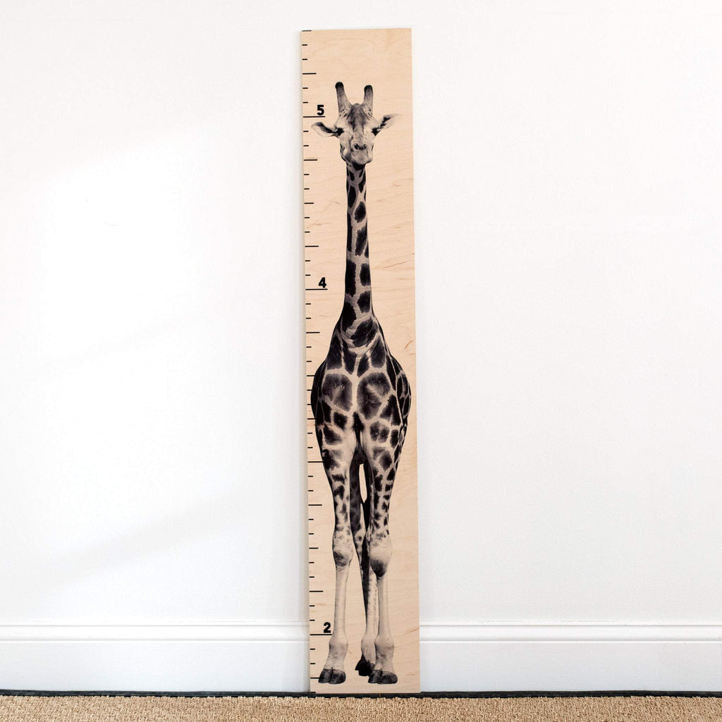 Giraffe Growth Chart | Giraffe Decor | Safari Room | Wood Growth Chart | Baby Shower Gift | Safari Animals Decor | Safari Baby Headwaters Studio Giraffe NO 