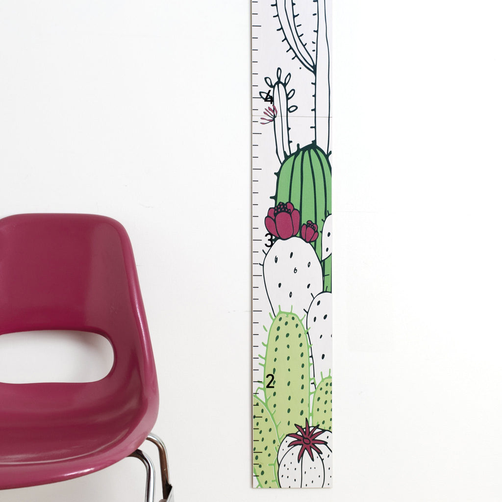 Cactus Growth Chart / Western Nursery Decor / Cactus Wall Art / Wood Height Chart / Desert Nursery for Boys & Girls / Baby Gift Headwaters Studio 