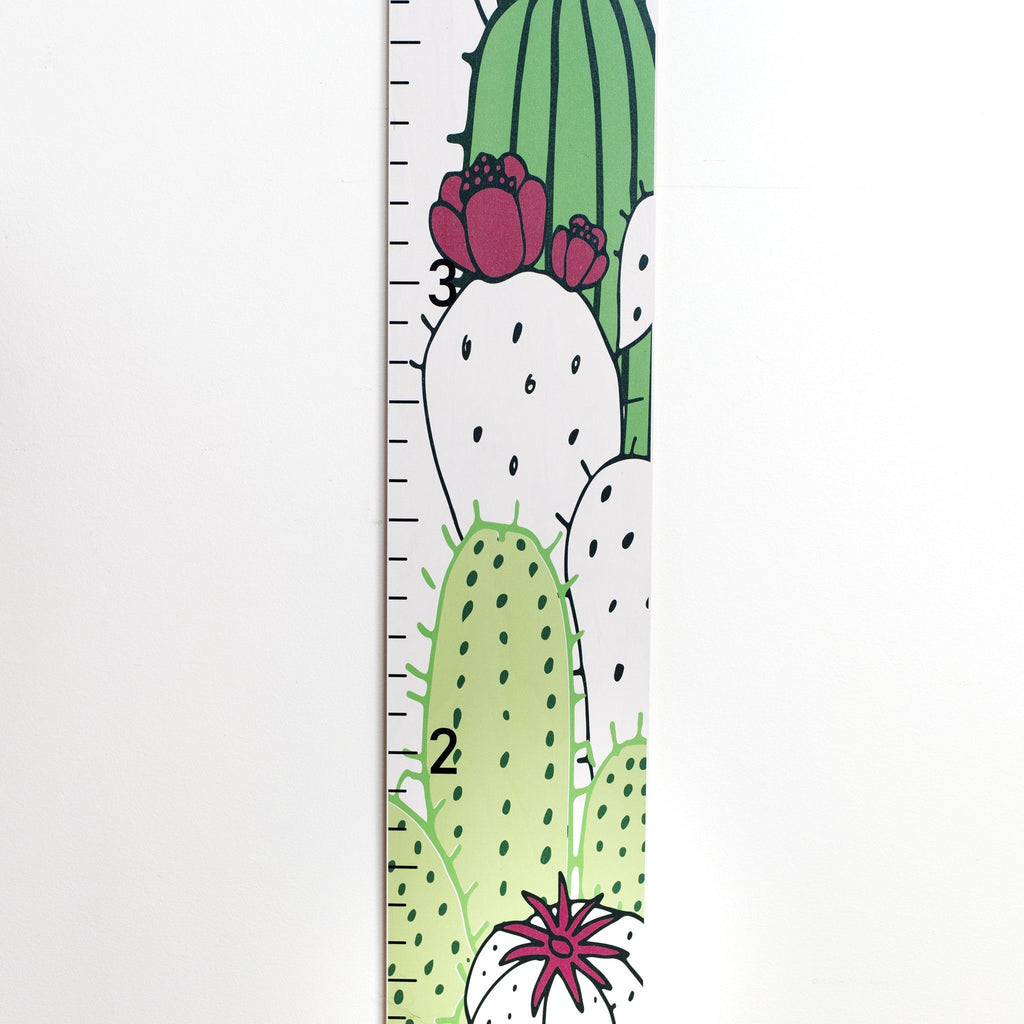 Cactus Growth Chart / Western Nursery Decor / Cactus Wall Art / Wood Height Chart / Desert Nursery for Boys & Girls / Baby Gift Headwaters Studio 