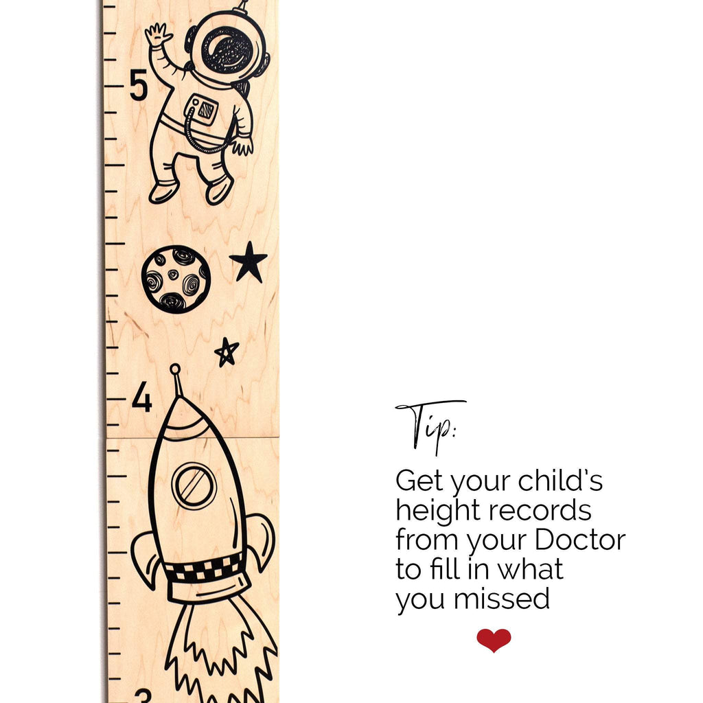Space Planet Growth Chart / Height Chart Boys / Personalized Wood Growth Chart / Solar System / Space Themed Nursery / Baby Shower Gift Headwaters Studio 