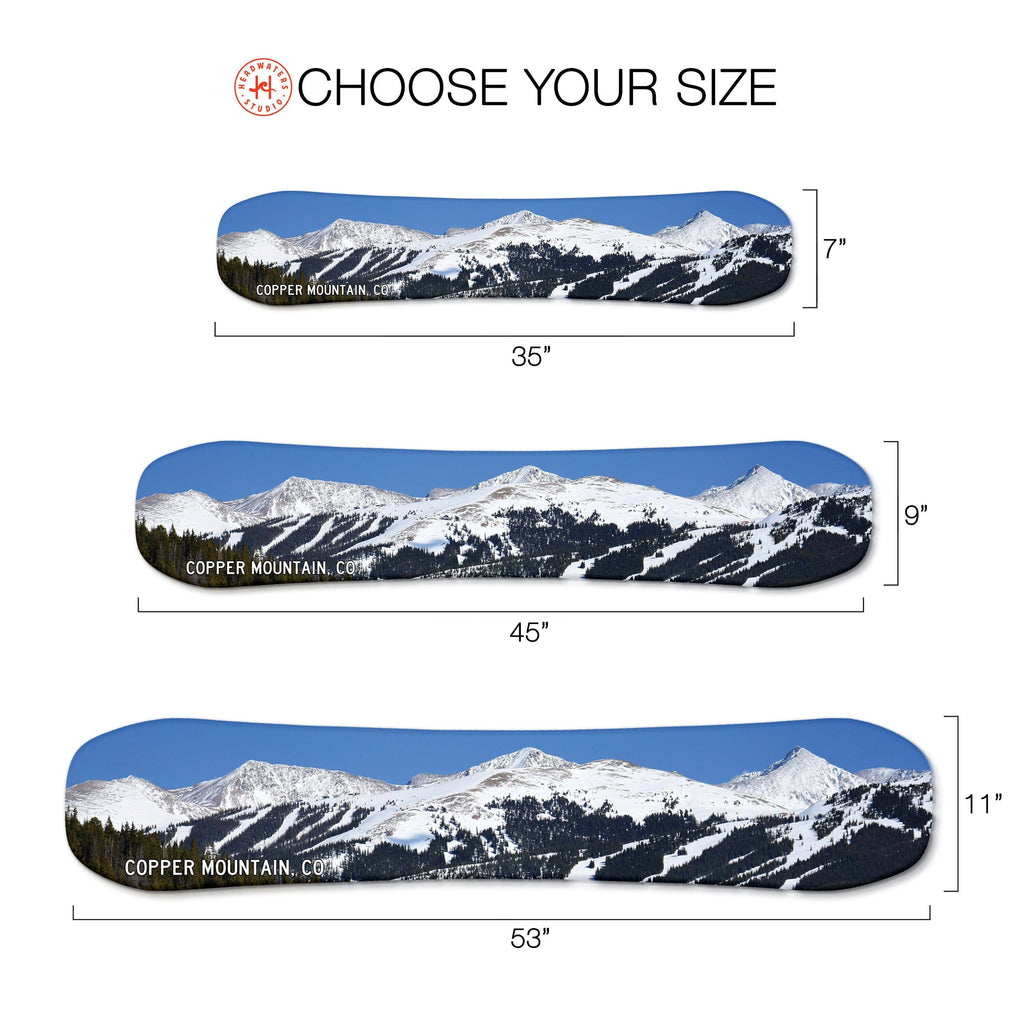Copper Mountain Vail Colorado Snowboard Print | Housewarming Gift | Snowboard Wall Décor | Colorado Skiing | Colorado Ski Resort Condo Headwaters Studio 