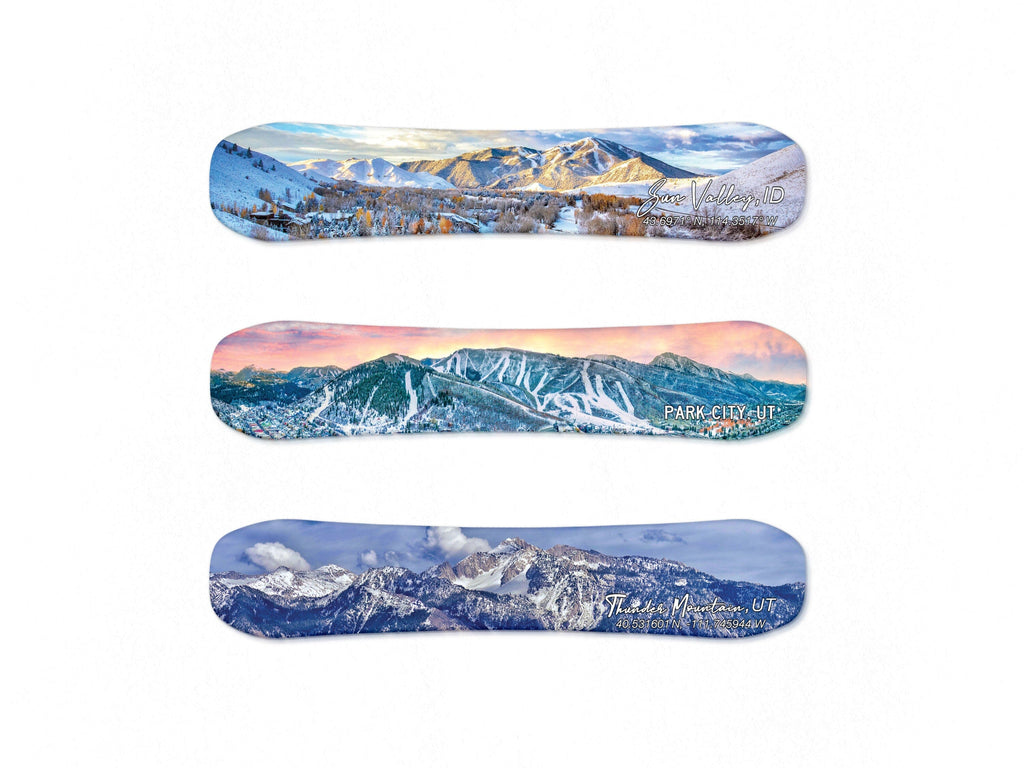 Snowboarding Utah + Idaho Print Collection | Sun Valley | Park City | Snowbird | Alta | Snowboard Wall Décor | Utah Idaho Skiing | Ski Décor Headwaters Studio 