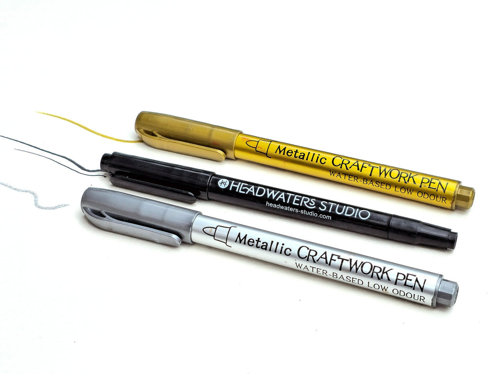 Permanent  Markers for Growth Chart / Height Chart - Three Colors From Which to Choose - Black, Gold or Silver