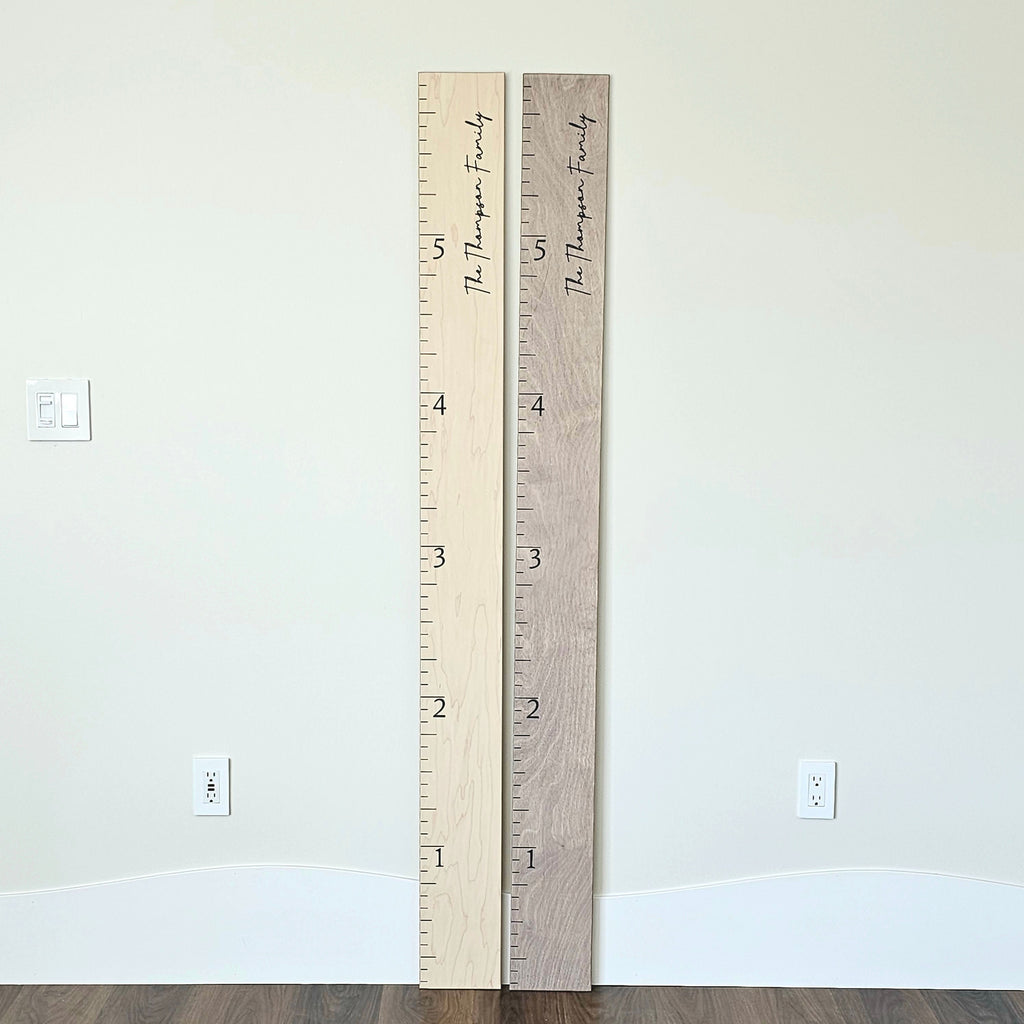 Giant Boho Wooden Ruler Growth Chart | Kids Décor Modern Farmhouse Style Height Chart Wall Hanging Measurement Ruler | Nursery Wall Decor