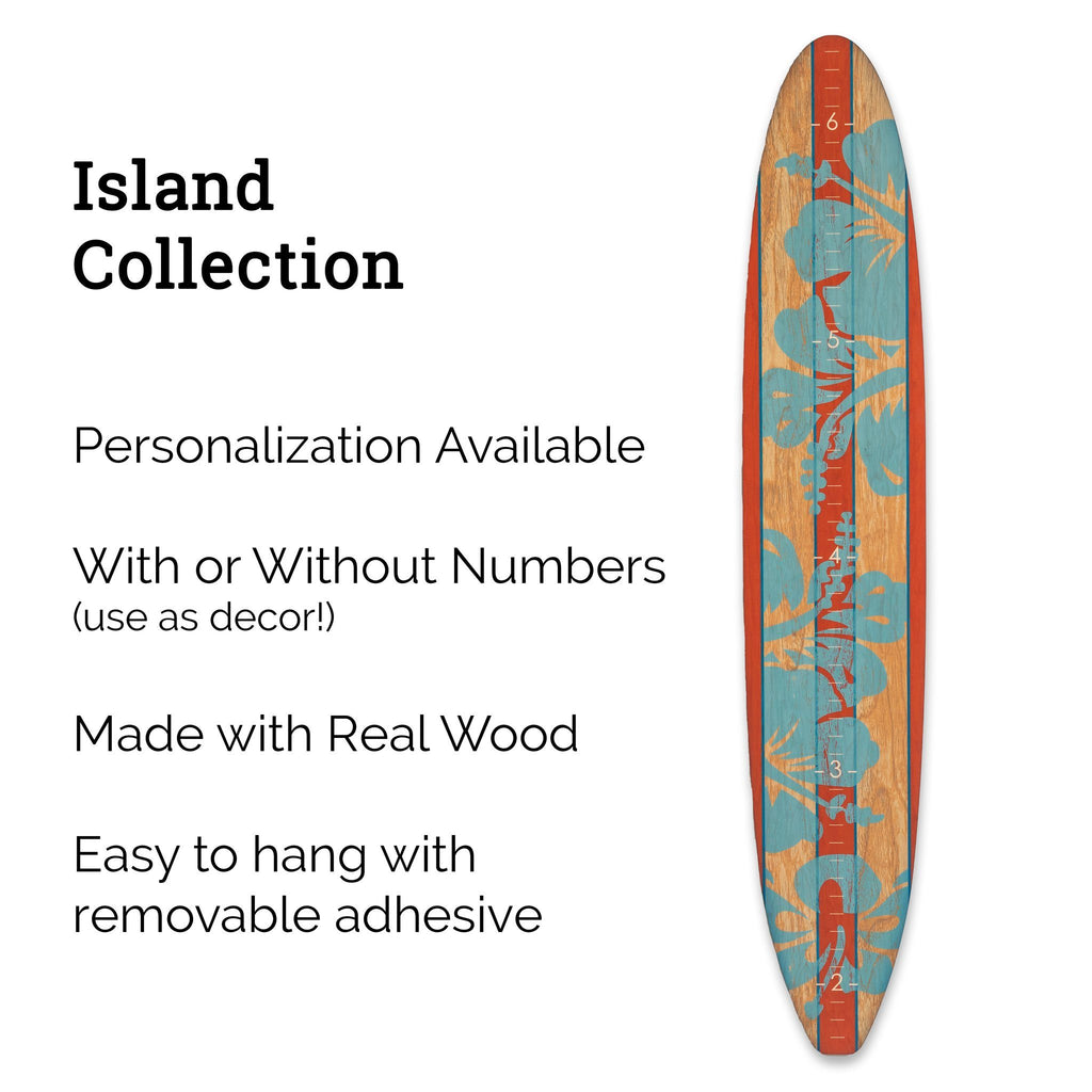 The Island Collection - Orange Blue Hibiscus Headwaters Studio 